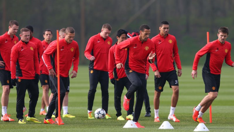 Manchester en entrenamiento.