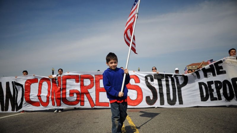 Marcha pro reforma en Chicago
