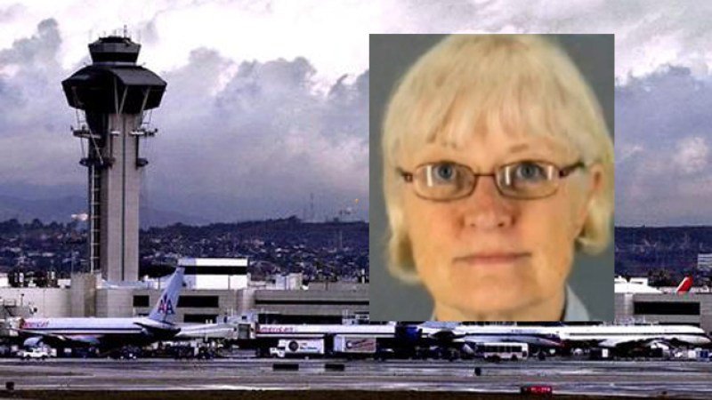 Marilyn Hartman fue detenida en el Terminal 7 del Aeropuerto Internacional de Los Ángeles.