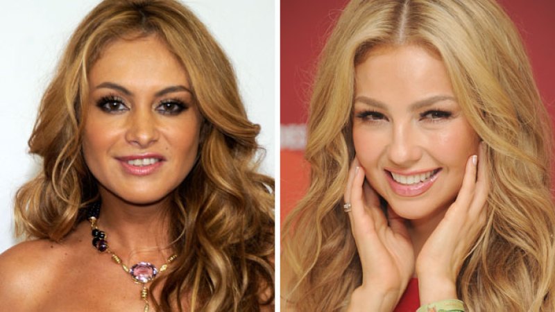 Paulina Rubio y Thalía han sido consideradas rivales desde que formaron parte del grupo Timbiriche en la década de los 80.