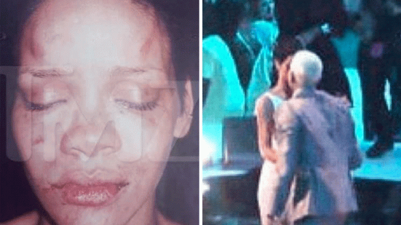 La artista vuelve a generar gran polémica cuando en los premios MTV de 2012 besa y abraza a Chris Brown, sin que el público pueda olvidar la paliza que le dio en 2009.