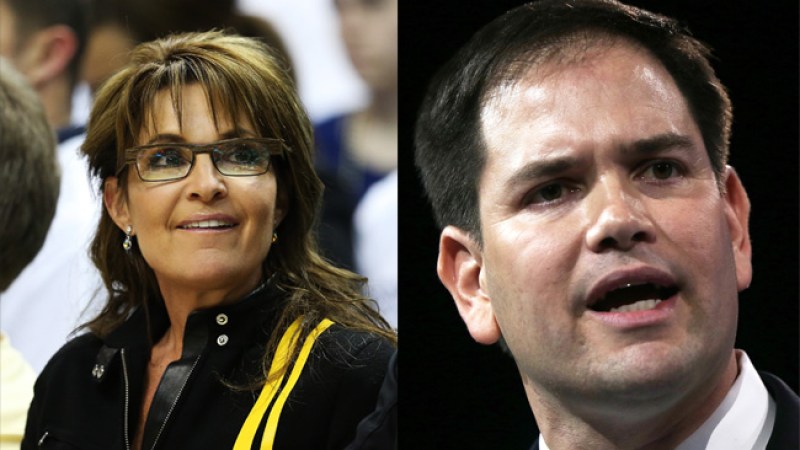 Palin dice que Rubio es como Judas