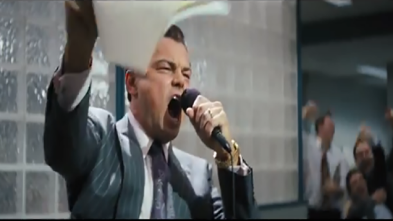 Leonardo DiCaprio es "El lobo de Wall Street".