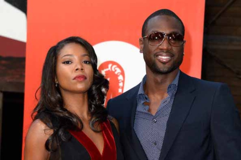 Gabrielle Union en el Festival de Venecia en agosto de 2013 junto a Wade.