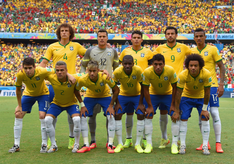 Imágenes del partido entre Brasil y México librado el 17 de junio como parte de la Copa Mundial 2014.