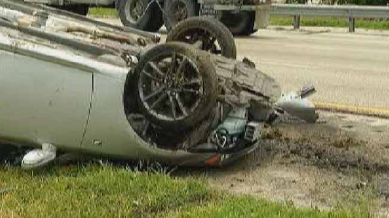 Dramático accidente en el Turnpike.