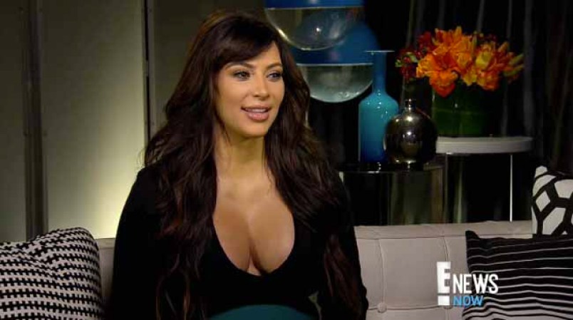 Kim Kardashian contó a E! Television que a su novio Kanye West le gustan sus nuevas curvas.