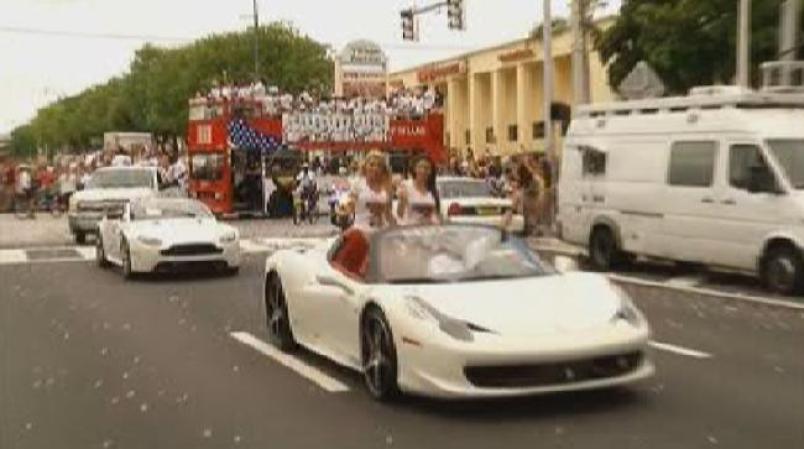Magistral desfile de la victoria de los campeones Miami Heat