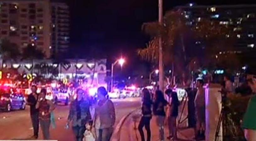 Escena del accidente en North Bay Village