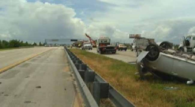 Dramático accidente en el Turnpike.