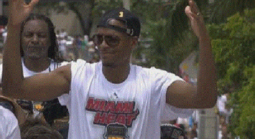 Magistral desfile de la victoria de los campeones Miami Heat