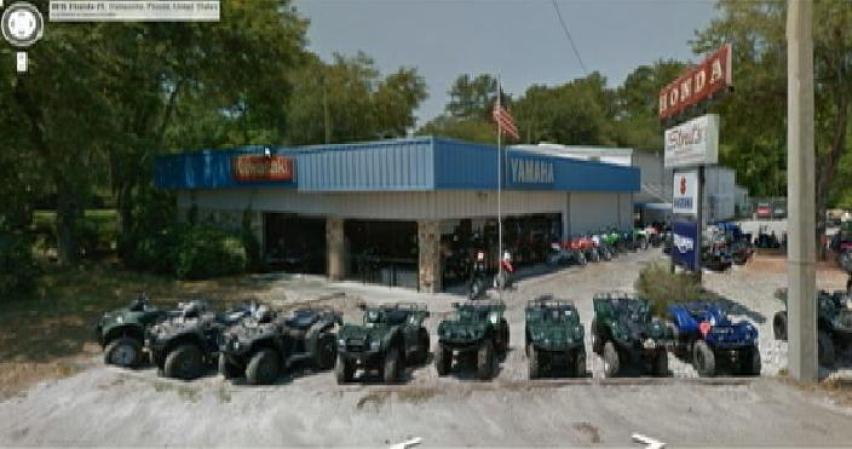 Bravo le dijo a los detectives que dejó a Aguilar cerca de este negocio de motocicletas en las afueras de Gainesville después de la pelea.