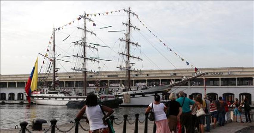 17 JUNIO, 2013: El buque escuela "Simón Bolívar", de la Armada de Venezuela, arribó al puerto de La Habana para cumplir un programa de actividades durante su cuarta visita oficial a Cuba.