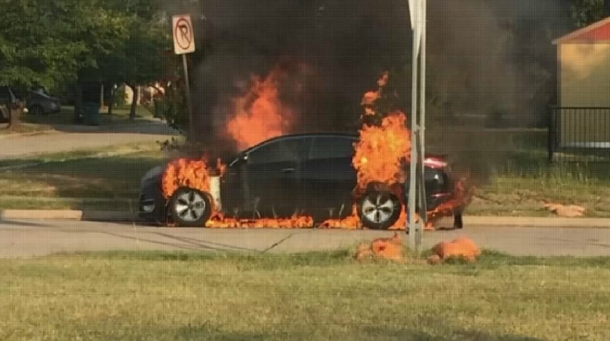 car fires for a second evom car fires for a second evom