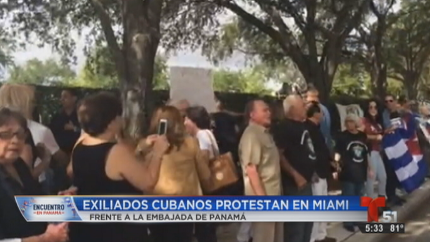 CUBANOS PROTESTAN MIAMI
