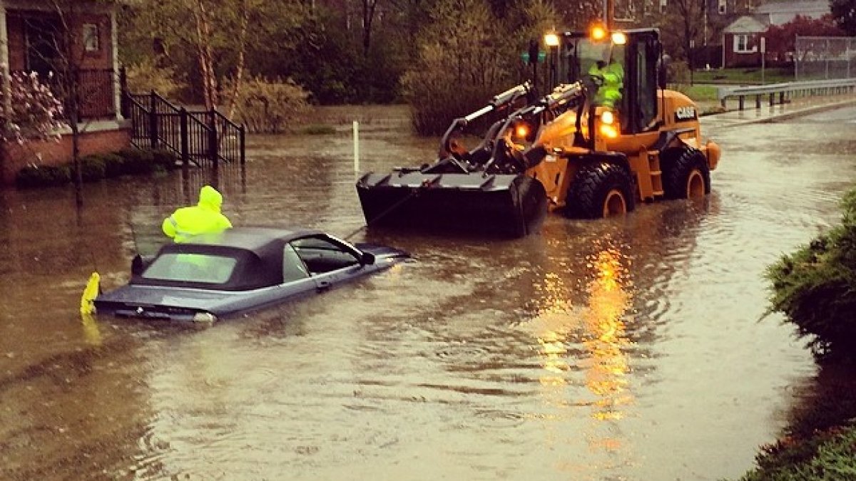 A couple is having a nightmare trying to find a towed vehicle during the floods