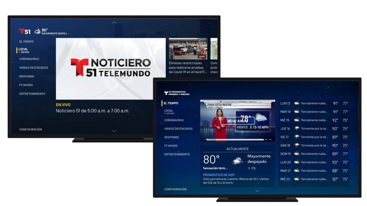 Telemundo 51 presenta sus renovadas aplicaciones de Roku y Apple TV