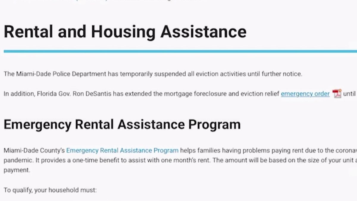 Cómo solicitar ayuda para el pago de la renta en MiamiDade Telemundo