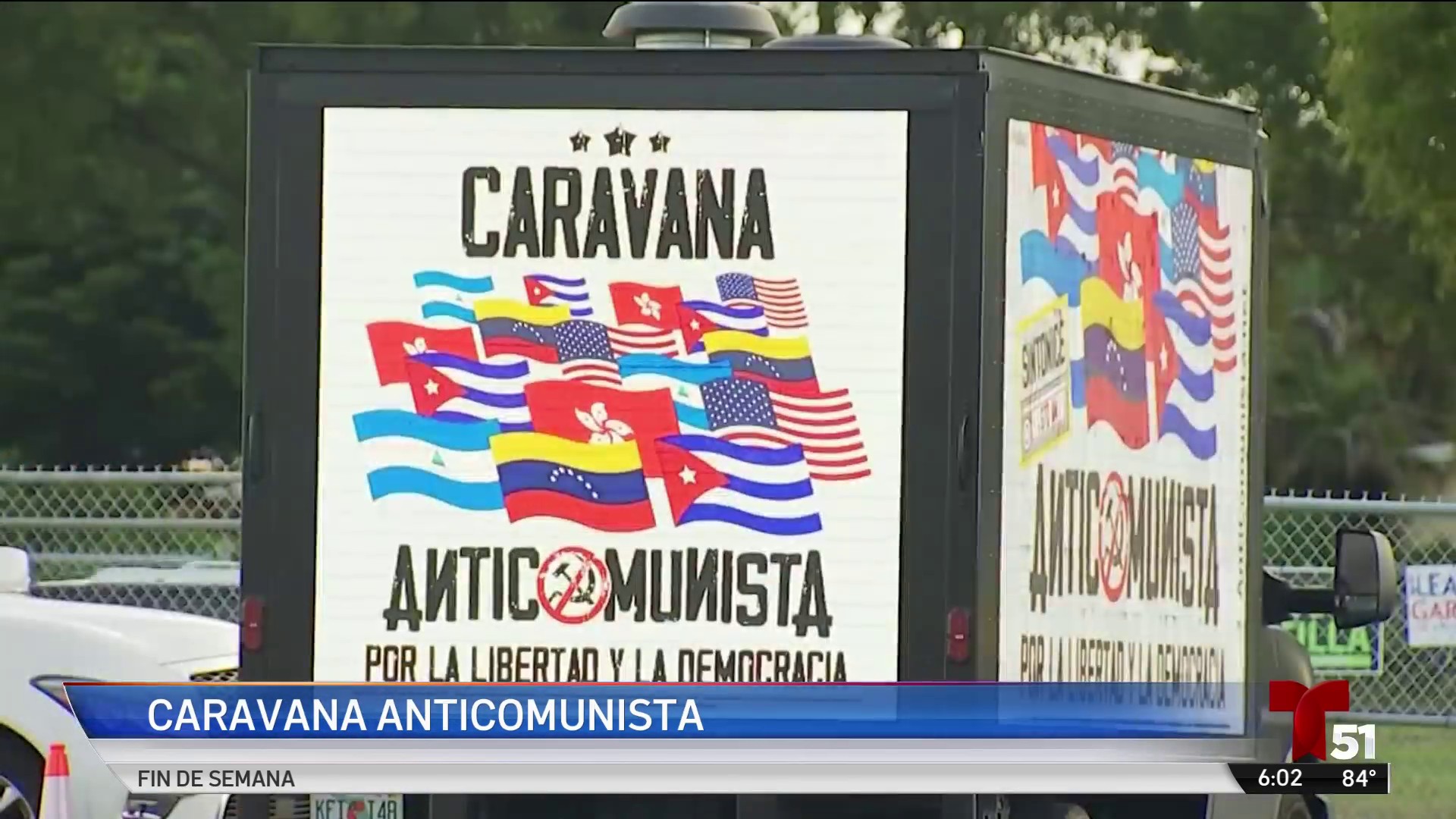 Caravana en Miami contra el comunismo y a favor de Trump