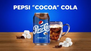 Fotografía cedida por PepsiCo donde se aprecia una lata de la nueva Pepsi "Cocoa" Cola que combina el sabor de la cola con el del cacao o chocolate líquido caliente y los malvaviscos, dos clásicos invernales.