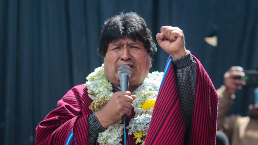Evo Morales, expresidente de Bolivia, en un evento en diciembre de 2020.