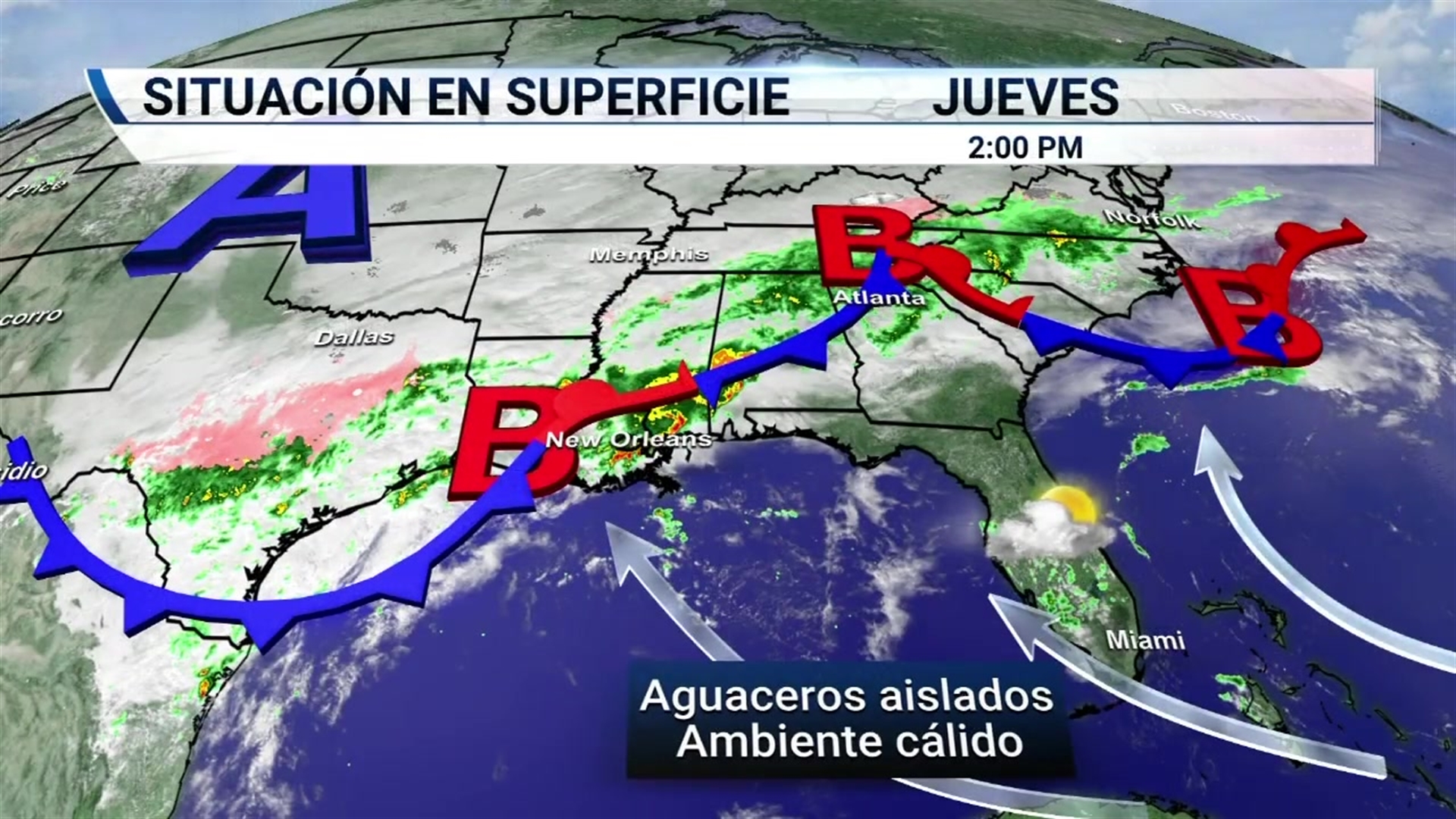 pronóstico del tiempo en new orleans