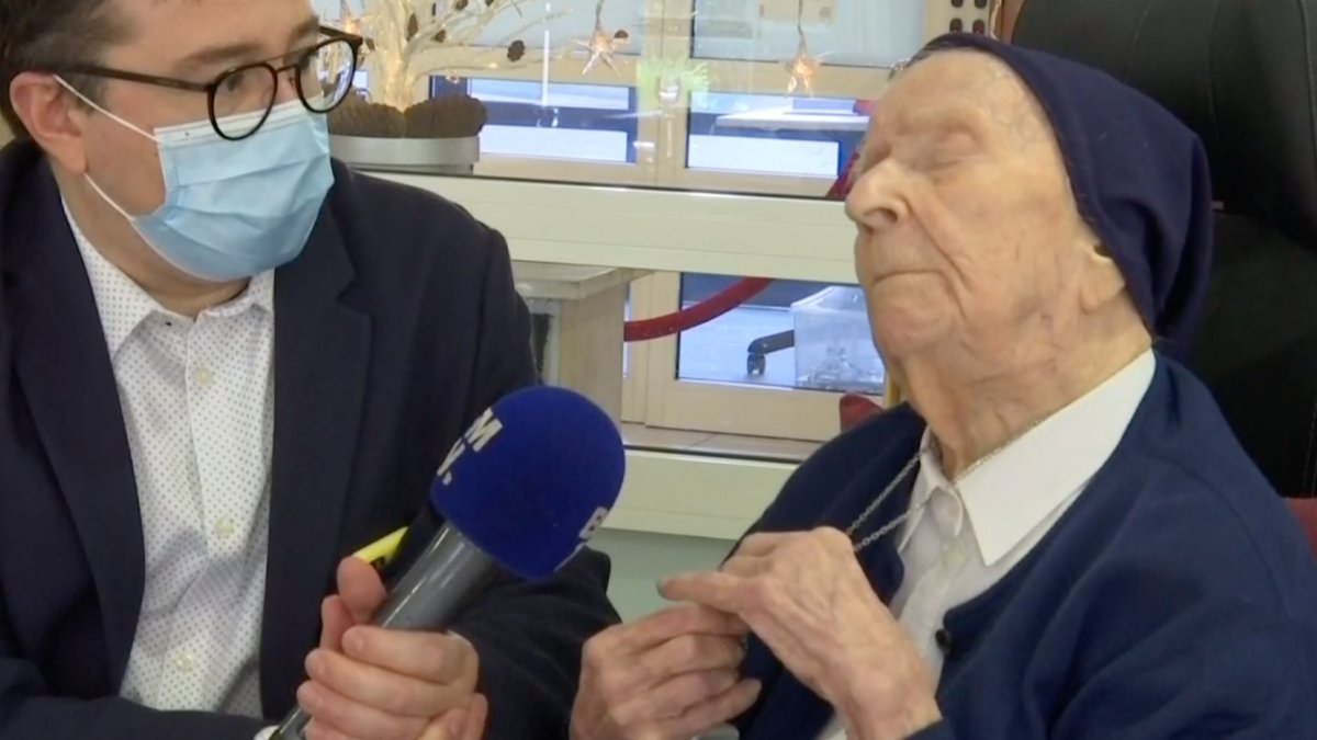 Monja de 116 años, una de las personas de más edad en el mundo