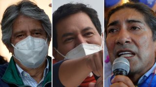 Lasso, Aráuz y Perez, los candidatos que encabezan las encuestas.