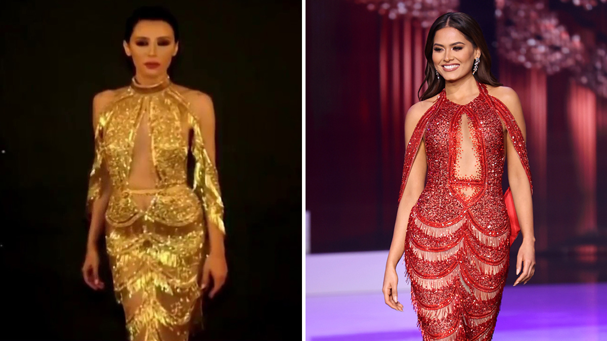 Miss Universo 2021: diseñador del vestido rojo de Andrea Meza se defiende  de acusaciones de plagio – Telemundo Miami (51)