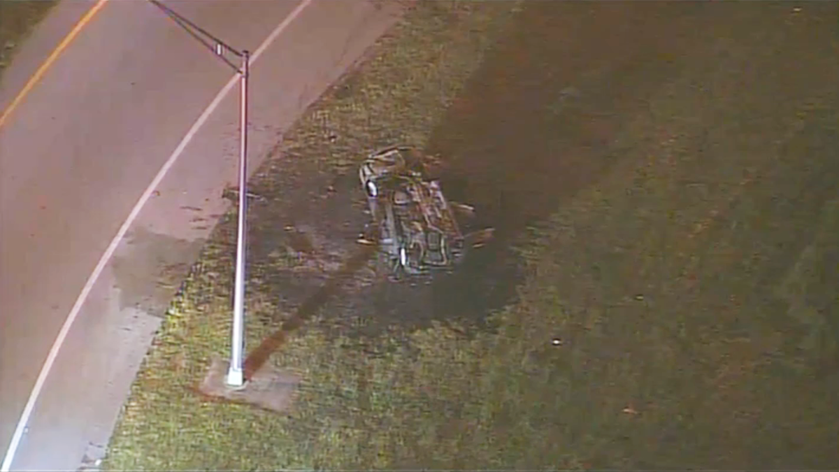 Aparatoso choque en la salida de Golden Glades y la autopista I95 deja