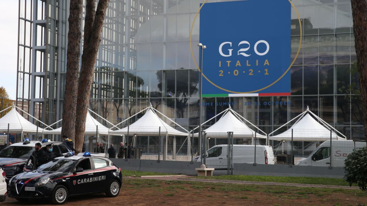 G20 Roma Screen Biden parte hacia Europa donde participará de la cumbre del G20 en Roma ...