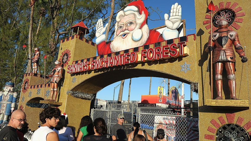 MIAMI, FL – DECEMBER 22:  General views of Santa’s Enchanted Forest during a holiday youth event on December 22, 2011 in Miami, Florida.  (Photo by Gustavo Caballero/Getty Images)