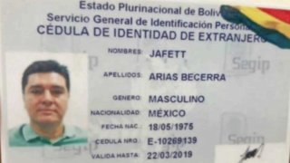 Identificación falsa de un narco mexicana supuestamente expedida por Bolivia