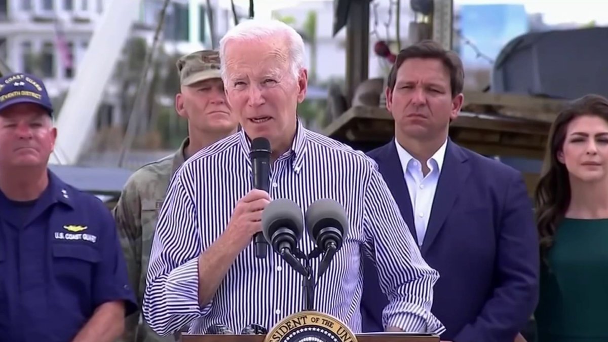Biden e DeSantis si alleano per aiutare le persone colpite dall’uragano Ian – NBC 7 Miami
