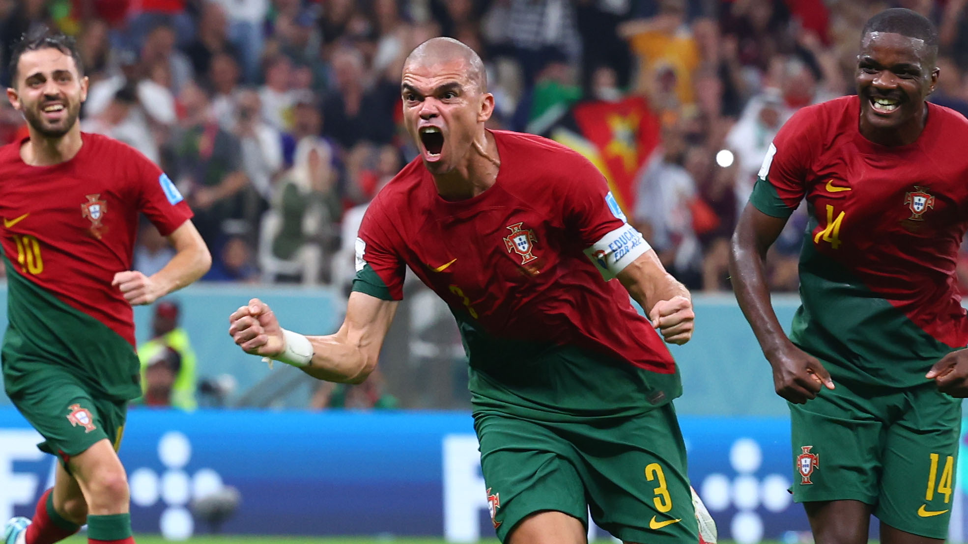 Primera Camiseta Portugal Jugador Pepe 2022