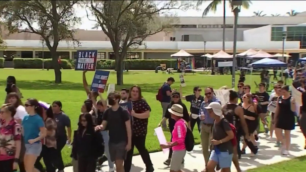 Florida students protest DeSantis proposals