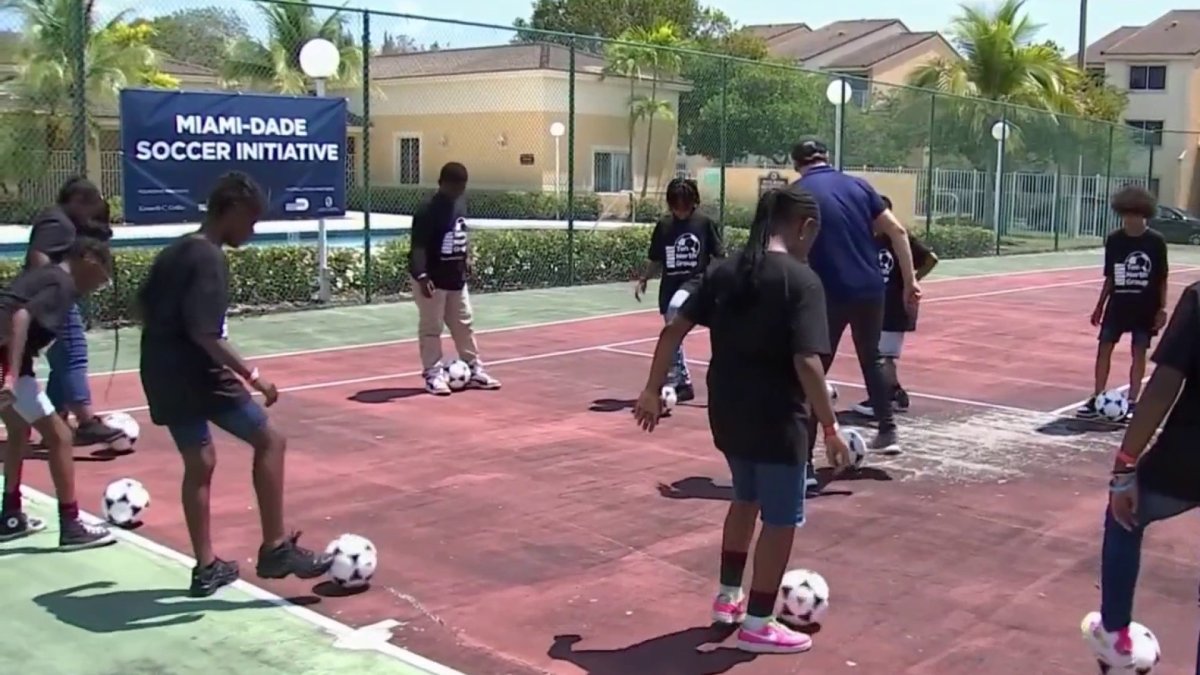 The program will develop 50 small soccer fields in Miami-Dade