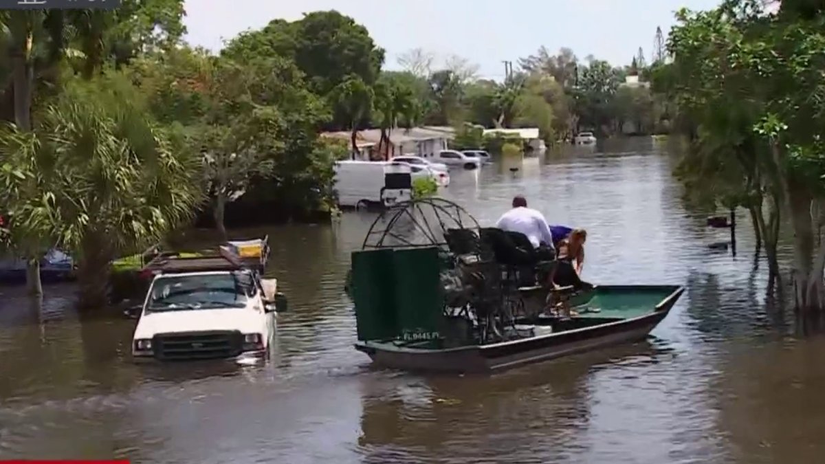 In pictures: this is what the areas most affected by the rains in South Florida look like