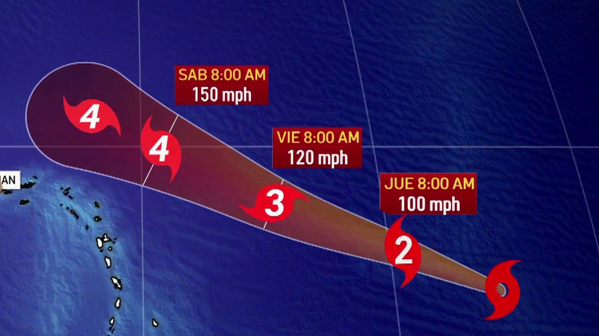 Vigilando el trópico: tormenta Lee se intensifica, se espera que se  convierta en huracán – Telemundo Miami (51)