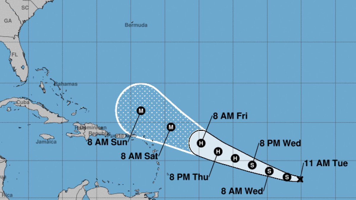 La depressione tropicale n. 13 potrebbe trasformarsi nell’uragano Lee nell’Oceano Atlantico – NBC Miami (51)