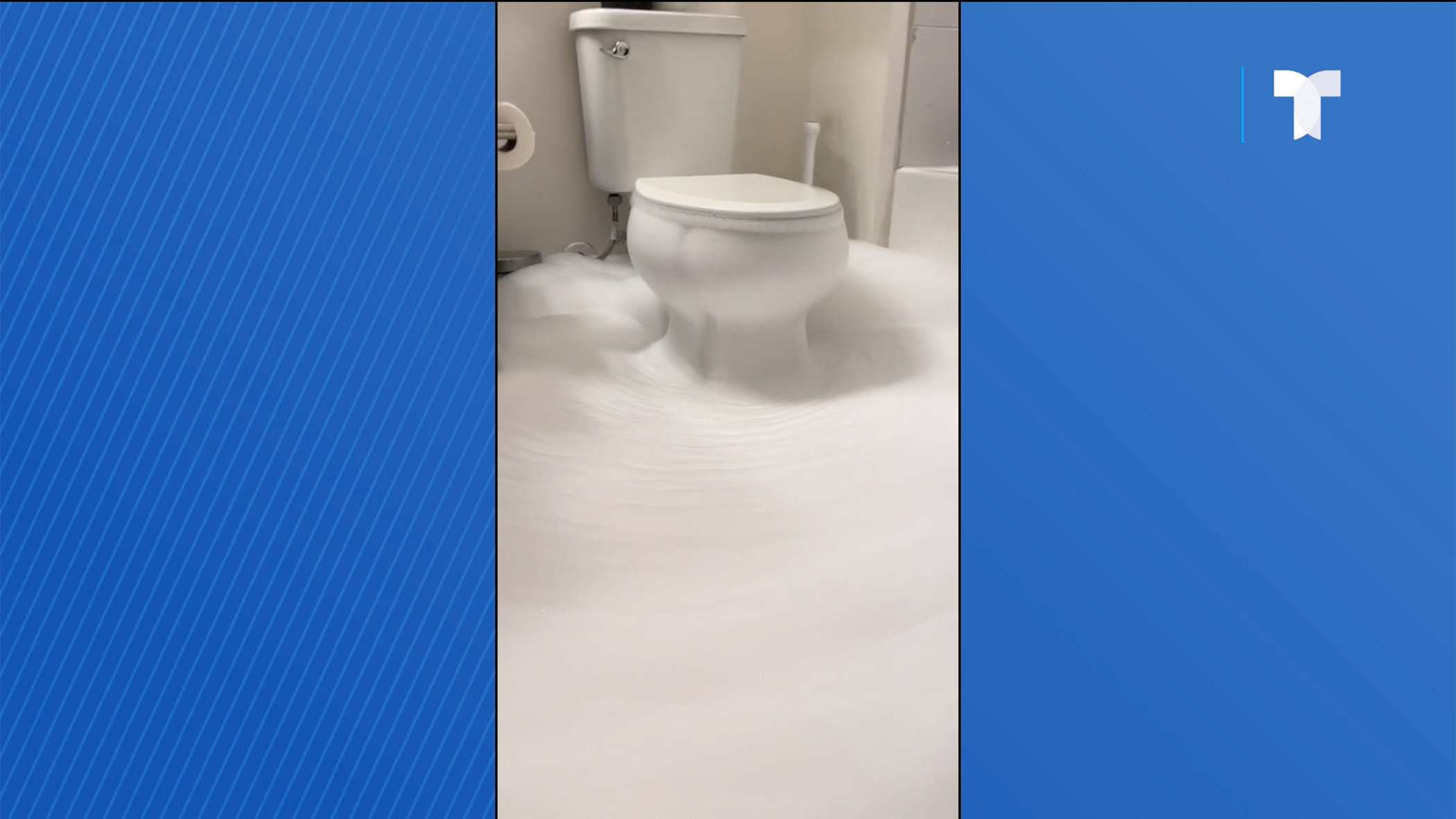 En video: Tik Toker se hace viral luego de publicar video de su inodoro  inundando su baño de espuma