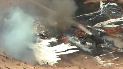 Video: Se estrella avión militar en el suroeste de Albuquerque