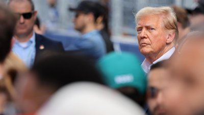 Donald Trump visita el Hard Rock Stadium con motivo del GP de Miami