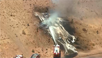 Calcinado por completo: se estrella avión militar F35 en Nuevo México