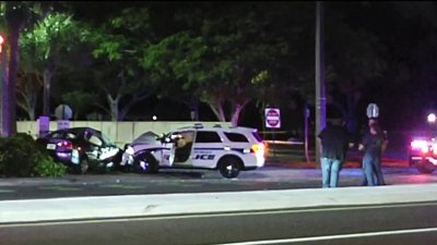 Una persona muerta tras el choque de un auto con una patrulla policial