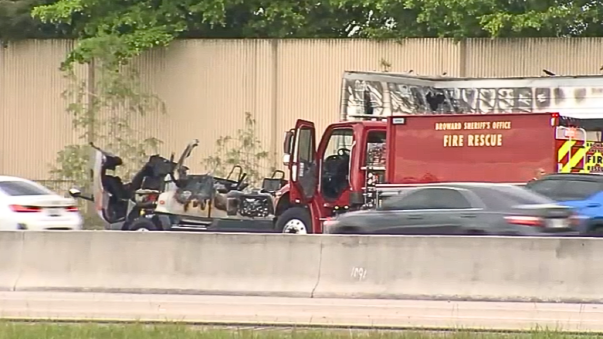 Incendio de un camión de carga cerró todos los carriles en la I-75 en ...