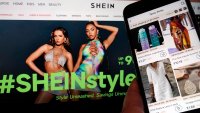 FILE – Pages from the Shein website, left, and from the Temu site, right, are shown in this photo, in New York, June 23, 2023. (AP Photo/Richard Drew, File)