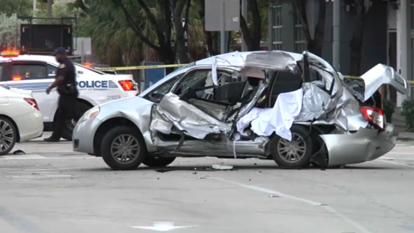 Downtown Miami crash