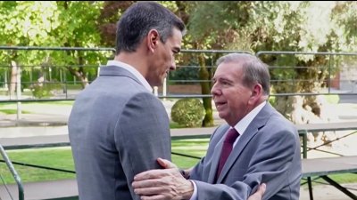 Edmundo González Urrutia se reúne con presidente del gobierno español, Pedro Sánchez