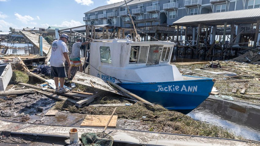 Vista de los daños dejados por el huracán Helene en Keaton Beach, Florida, EE. UU., 27 de septiembre de 2024. EFE/EPA/Cristóbal Herrera-Ulashkevich